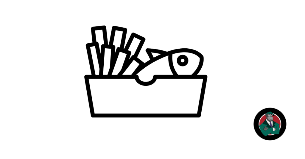 Fish and chips icon